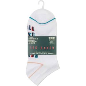 Ted Baker Чорапи Ted Baker Women's T Liner Trainer Socks - White
