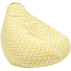 PUFRELAX Пуф круша 320л. Nirvana Grande, Zippity Yellow, Перящ се калъф, Пълнеж от Полистиролни перли, Гама Premium (PUF-G-NGR-PT-ZIY) - topmarket