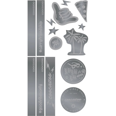 Reflexné samolepky StickyRicky coocazoo Silver Coocazoo