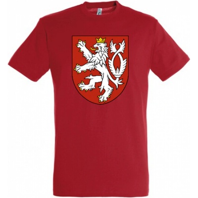 Tričko so symbolom Český lev červené
