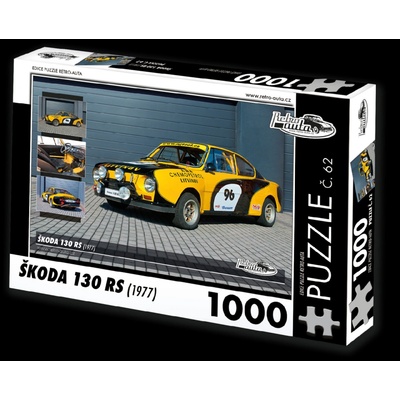 Retro-auta č. 62 Škoda 130 RS 1977 1000 dielov