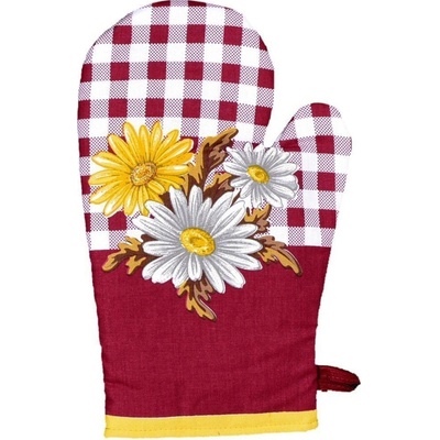 Frobyt Kuchyňská chňapka GERBERA, bordová, 28x18cm