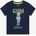GUESS Синя тениска с къс ръкав за мини момче с мече отпред и надписи Guess