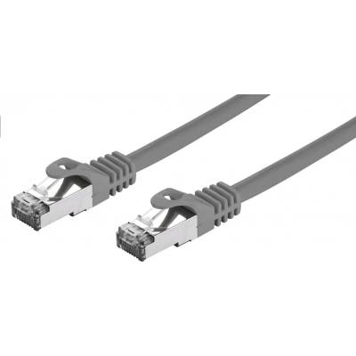 C-TECH CB-PP7-05 patch, Cat7, S/FTP, 0,5m, šedý