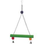 Ferplast Parrot toy- Дървена люлка за папагали със звънчета, 20 / 37 cм - ø 2, 3 cм