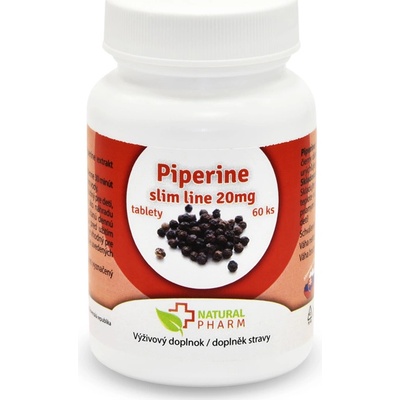 Natural Pharm Piperine slim line 20 mg 60 tabliet