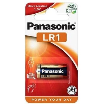 Panasonic Алкална батерия panasonic lr1 /1 бр. в опаковка/ 1.5v (pan-ba-lr1)