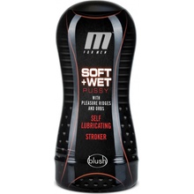 Blush M for Men Soft+Wet Pussy Self Lubricating Stroker with Pleasure Ridges and Orbs