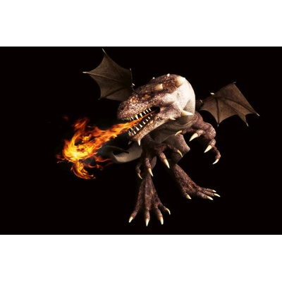 DIMEX ART Флизелинов фототапет огнедишащ дракон 375 x 250 см