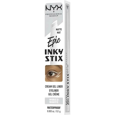 NYX Professional Makeup Gelová oční linka Epic Inky Stix 17 Wired White 0,1 g