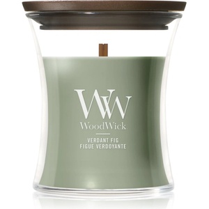 WoodWick Verdant Fig ароматна свещ с дървен фитил 85 гр
