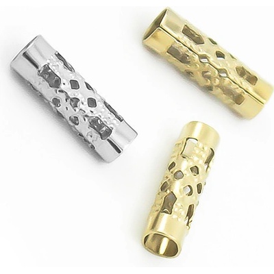 Nerezové korálky 12x4mm - 1Ks+B - Nerez SL / 100Ks