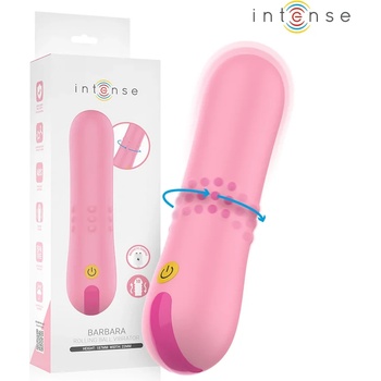 Мини вибратор, въртящи се перли и вибрации, 14, 5см. - Intense Barbara (D-244438)