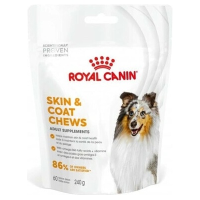 ROYAL CANIN Skin Coat Adult Dog Supplements doplnok pre zdravú kožu a srsť pre dospelých psov 240 g