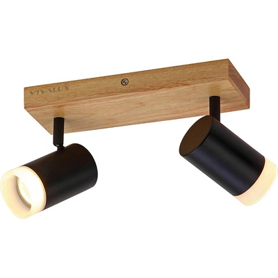 VIVALUX СПОТ SP729-2L BENITO 2х35W GU10 260x60x17см ЧЕРЕН (VIV004878)