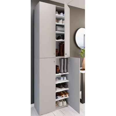 VCM Lona 2XL 70 × 39 × 220 cm šedý