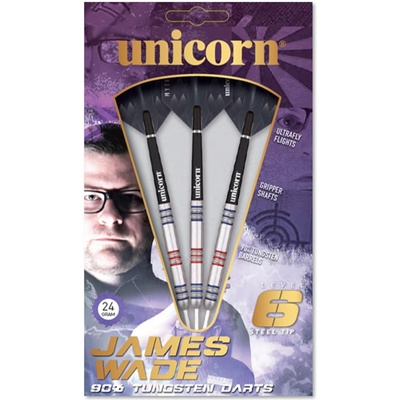 Unicorn Level 6 James Ward Steel Tip Darts Set Adults -