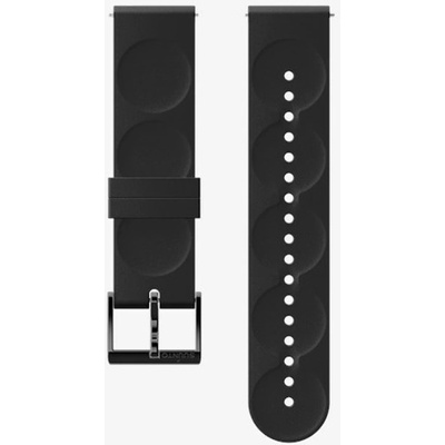 SUUNTO Каишка Suunto 24 URB1 SILICONE STRAP BLACK/BLACK S, 20mm, за смарт часовници Suunto 3, черна (SS050058000)