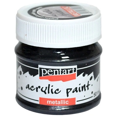 Pentart akrylové metalické barvy 50 ml Pentart graphite