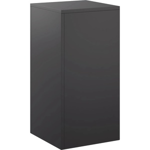 vidaXL Стойка за растения Черно 30 x 30 x 60 cm Стомана (8012474)