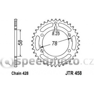 JT Sprockets JTR 458-42 | Zboží Auto