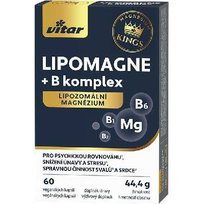 Vitar KINGS LIPOMAGNE + B komplex 60 kapsúl