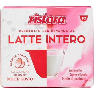 Ristora kapsule dolce gusto plnotučné mlieko 10 ks