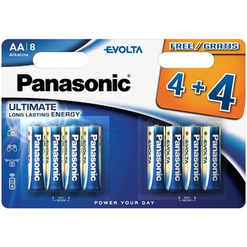 PANASONIC EVOLTA Platinum LR6EGE/8BW 4+4F AA 8ks