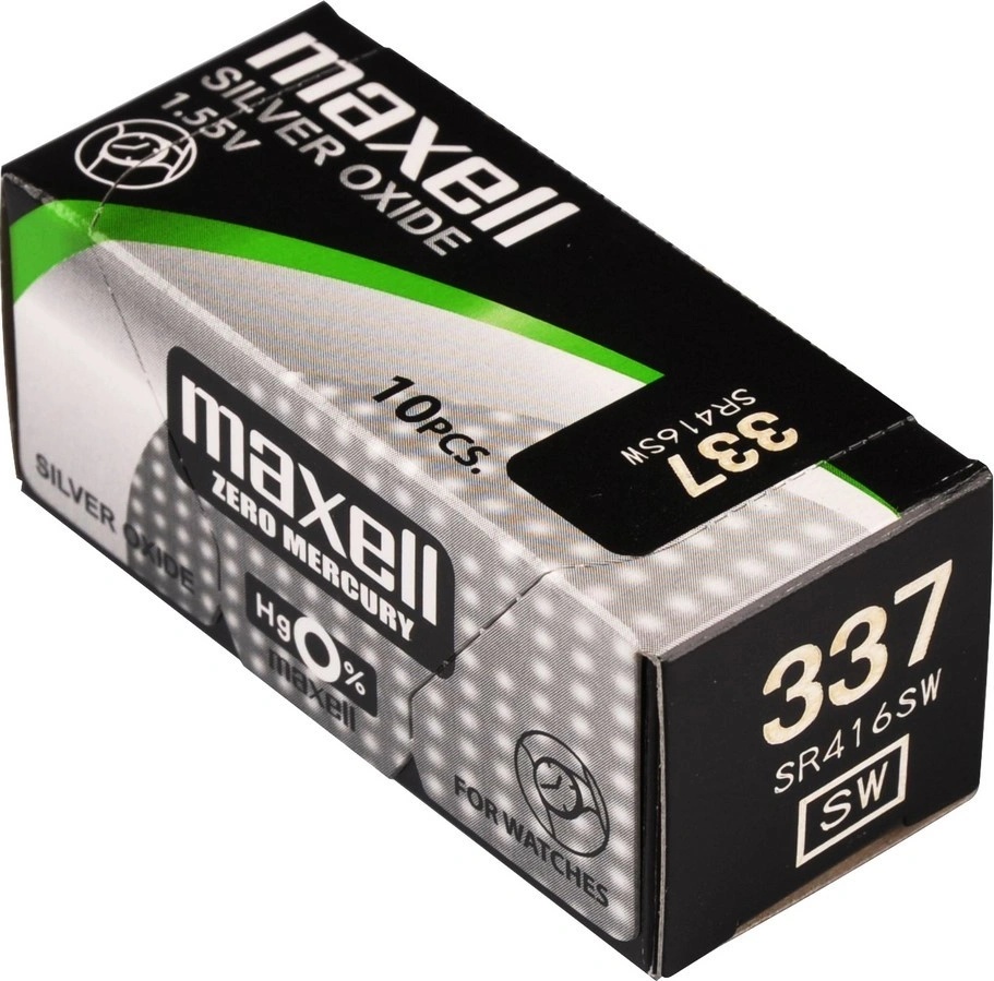 2X Maxell 337 Óxido Plata Baterías 1.55V SR416SW SR416 Relojes 0% Mercury 2X Maxell 337 Óxido Plata Baterías 1.55V SR416SW SR416 Relojes 0% Mercury