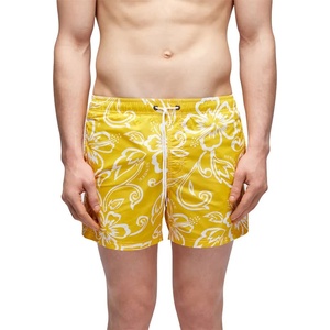 Sundek Бански гащета Sundek Archive hibiscus swimming shorts - Yellow (Vintage Mango)