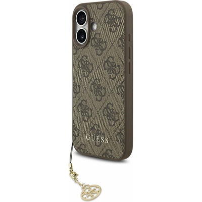 GUESS 4G Charm MagSafe Задна обвивка за iPhone 17 Tone on Tone Brown Guess | Kafyav | МЪЖЕ | UNI