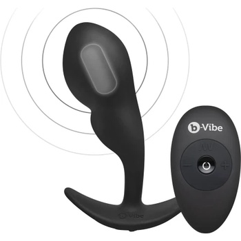 b-Vibe P-Spot Snug Plug Простатен стимулатор с тежест и дистанционно