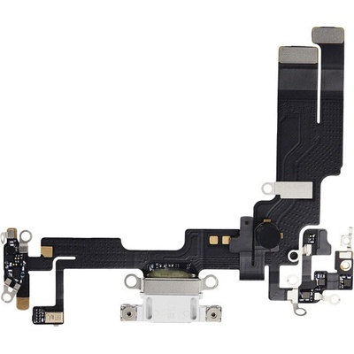 AppleKing nabíjecí a audio flex konektor pro iPhone 14 - bílý