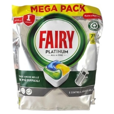Fairy Platinum Lemon tablety do umývačky 73 ks
