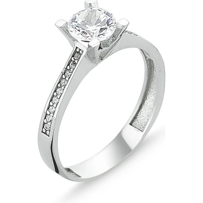 Lunica Stříbrný zásnubní prstýnek 0528 6