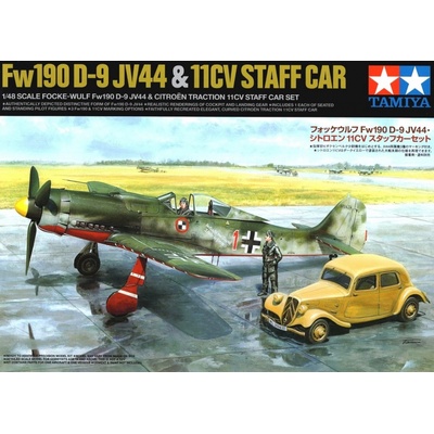 Tamiya Focke-Wulf Fw190 D-9 JV44 & Citroën Traction 11CV Staff Car Limited Edition 1:48