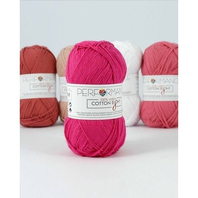 Performance Bavlněná příze Cotton Eight 1230 - růžová 50g 175m