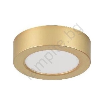 Rábalux 75077 - LED таванно осветително тяло за баня SHAUN PLUS 7W/230V, Ø 12 см, IP44, златно (RL75077)