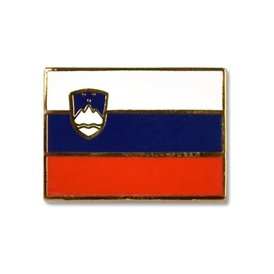 Odznak (pins) 18mm vlajka Slovinsko - farebný