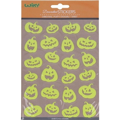 Nálepky svietiace v tme 25 x 14,4 cm tekvica halloween