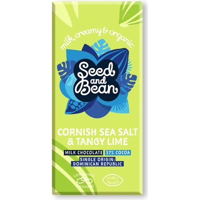 Seed and Bean 37% mořská sůl Cornish a limetka 75 g