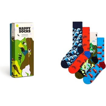 Happy socks Чорапи Happy socks Out And Abouts Gift Set Half long socks 4 pairs - Multicolor