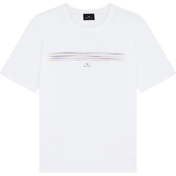 PS Paul Smith Тениска PS Paul Smith Pinstripe T-Shirt - White 01
