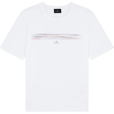 PS Paul Smith Тениска PS Paul Smith Pinstripe T-Shirt - White 01