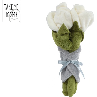 Mikro Trading Take Me Home Svazek Bílých Růží Plyšový 22 cm
