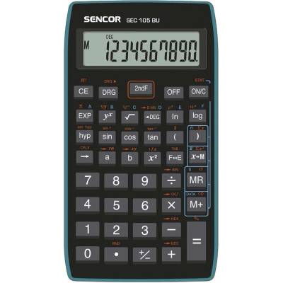 Sencor Научен калкулатор sencor sec-105 56 функции 10 цифри син 45011707 (45011707)