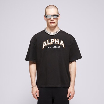 Alpha Industries Тениска College T мъжки Дрехи Тениски 14650103 Черен S (14650103)