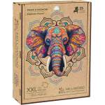 Milliwood Дървен пъзел Milliwood, Peace and Harmony, 400 части - Слон (XXL-PowerElephant-5062) - bright-toys
