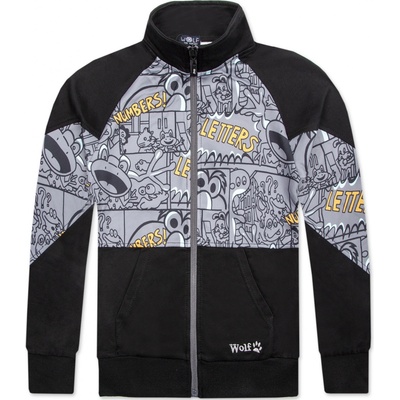 Wolf Chlapecká mikina M2451 černá – Zboží Mobilmania
