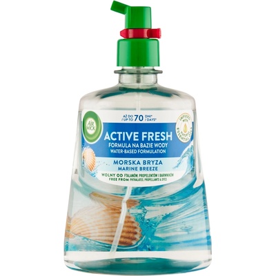 Reckitt Benckiser Пълнител за дифузер Air Wick Active Fresh на водна основа, морски бриз, 228 мл